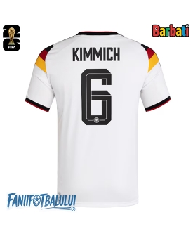Germania Joshua Kimmich #6 Tricou Fotbal Replică Mondial 2026 Barbati Acasa